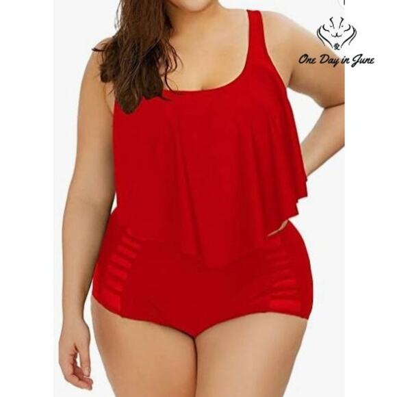 Sovoyontee Plus Size Flounce Bikini Size 3XL - Picture 1 of 4